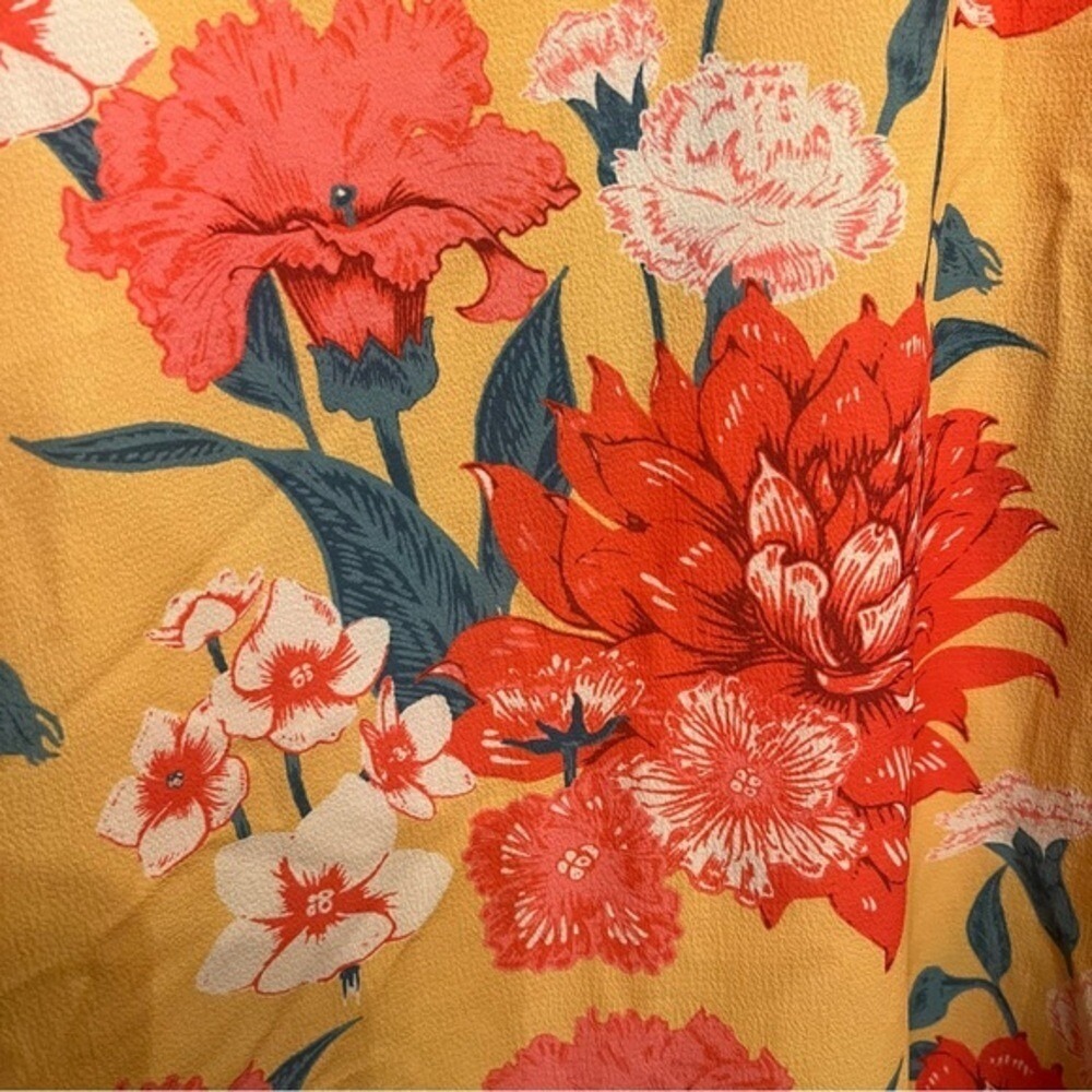 Umgee Women's 2XL Pink Yellow Blue Long Sleeved Summer Dress - Picture 7 of 8